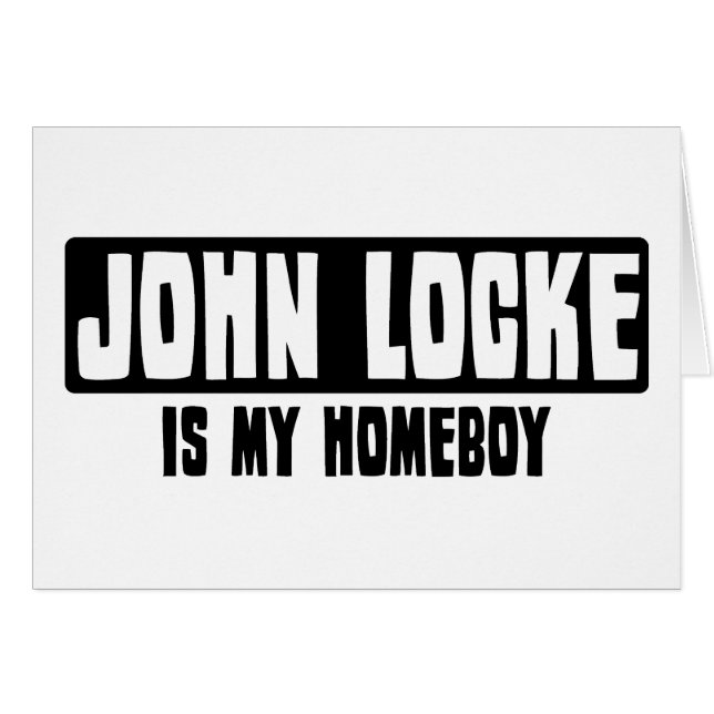 John Locke är min Homeboy Hälsningskort (Framsidan Horizontal)
