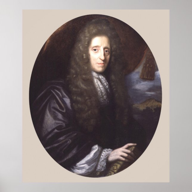 John Locke av Herman Verelst Poster (Framsidan)