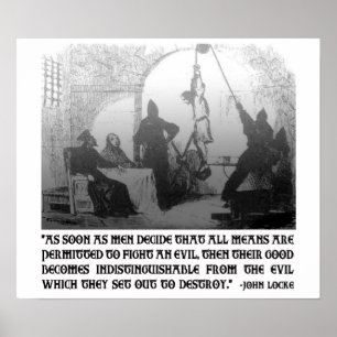 John Locke-citatet på ändarna och Elaken Poster