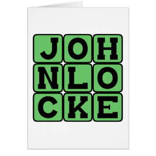John Locke, engelsk filosof Hälsningskort