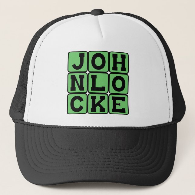 John Locke, engelsk filosof Truckerkeps (Framsida)