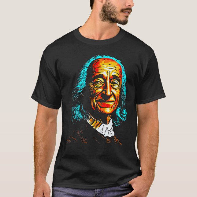 John Locke English Philosopher T Shirt (Framsida)