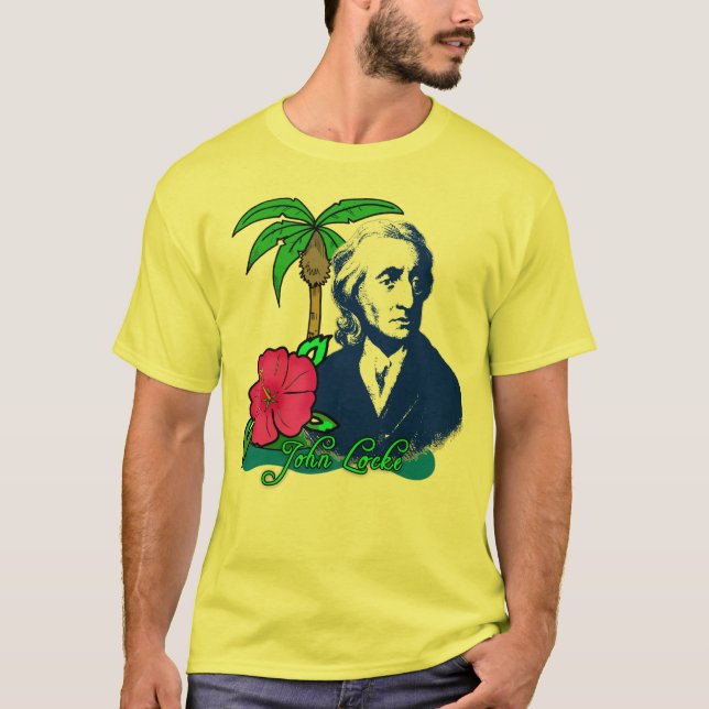 John Locke på en öde ö T-shirt (Framsida)