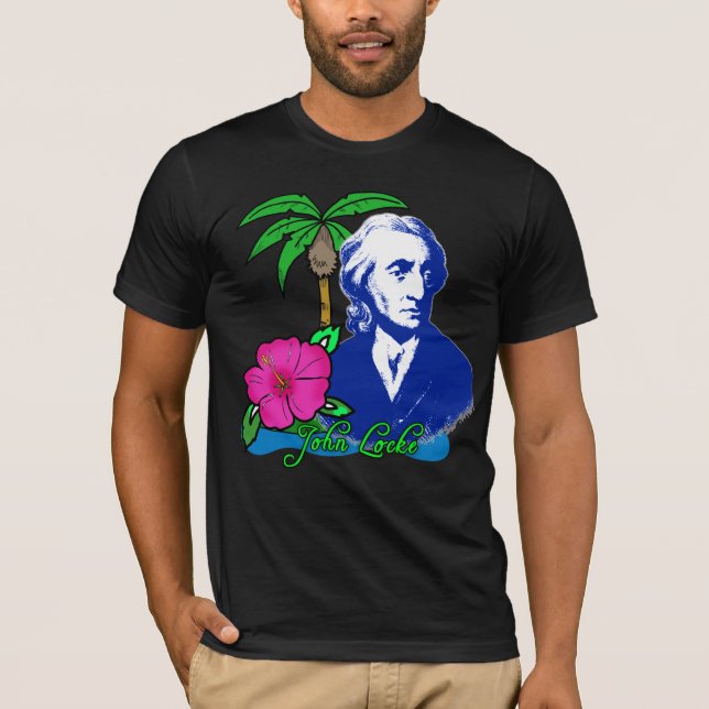 John Locke på en öde ö Tee (Framsida)