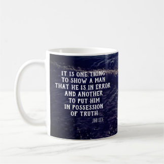 John Locke Philosophy Quote Kaffemugg