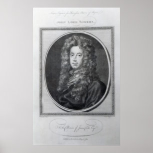 John, Lord Somers, graverad av John Gold, 1785 Poster