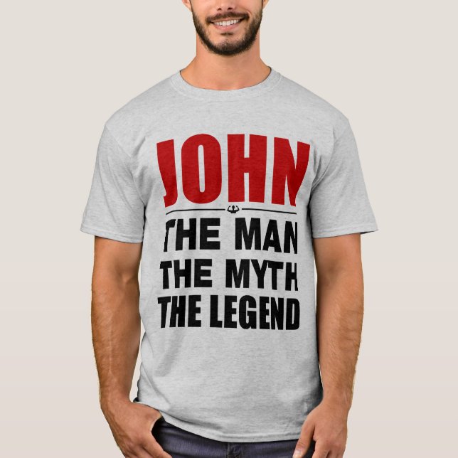 John manen mythen legenden t-shirt (Framsida)