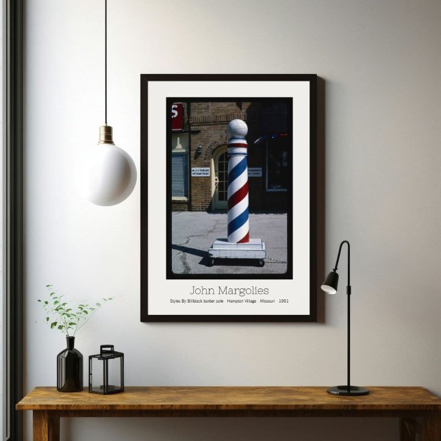 JOHN MARGOLIES - BARBER HAMPTON VILLAGE MISSOURI POSTER (Skapare uppladdad)