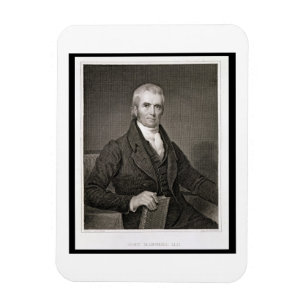 John Marshall (1755-1835) som inristas av Magnet