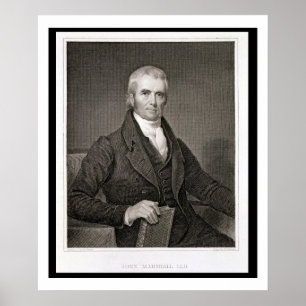John Marshall (1755-1835) som inristas av Poster
