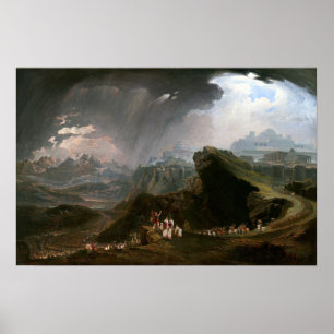 John Martin Joshua som befälhavare Sol för att stå Poster