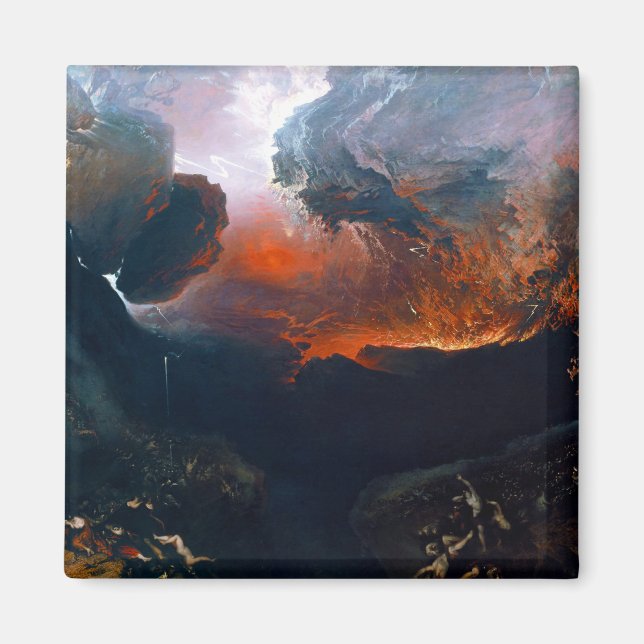 John Martin Underbara dagen av sitt vrede Magnet (Framsidan)