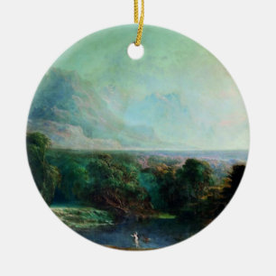 John Martins Alpheus och Arethus a Julgransprydnad Keramik