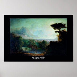 John Martins Alpheus och Arethus a Poster
