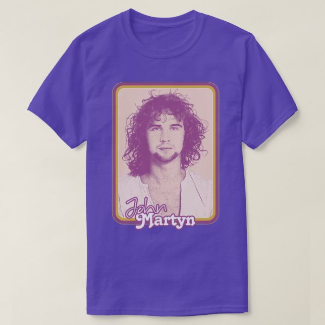 John Martyn Retro Stil Folk Music Älskare Design2 T Shirt (Design framsida)