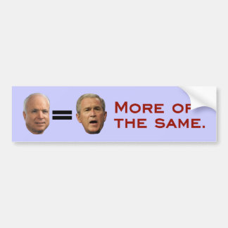 John McCain = George W. Bush Bildekal