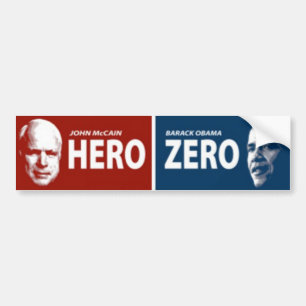 John McCain hjältebildekal Bildekal