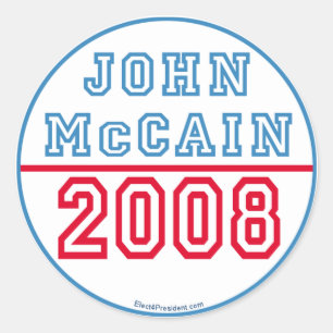 John McCain klistermärkear Runt Klistermärke