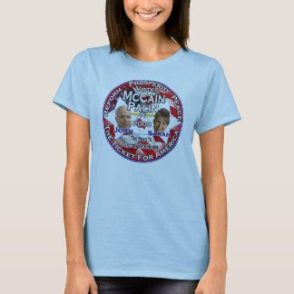 John McCain och Sarah Palin T-shirt