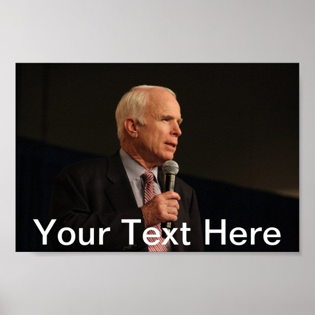 John McCain Personlig Small Poster (Framsidan)