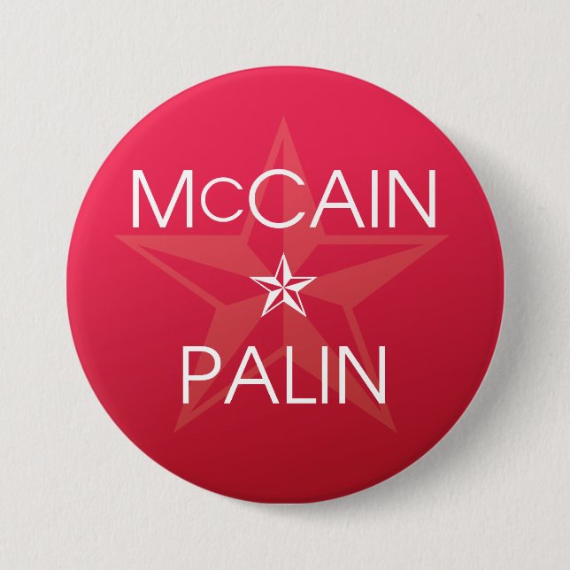 John McCain * Sarah Palin Knapp (Framsida)