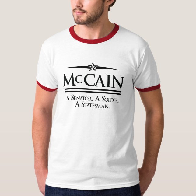 John McCain: StatsmanT-tröja Tee Shirt (Framsida)