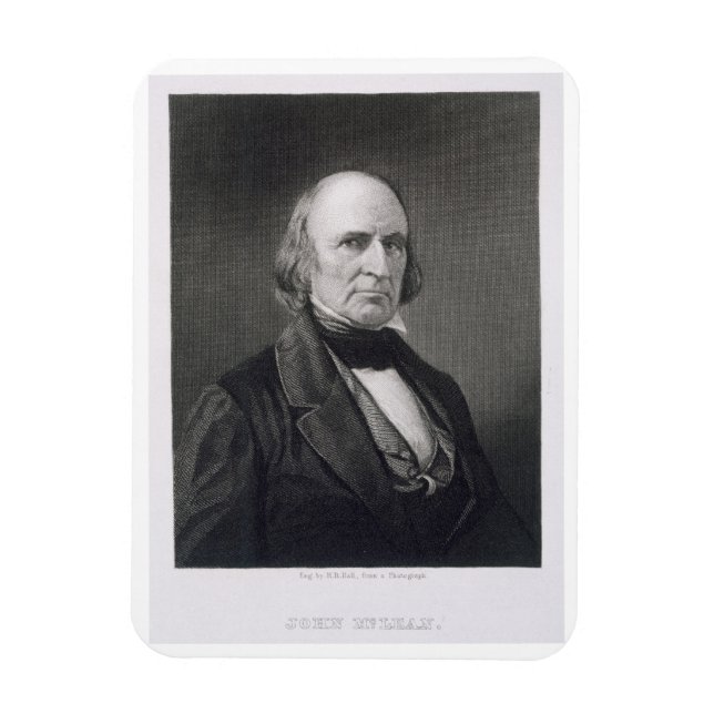 John McLean (1785-1861) ingraverad av Henry Bryan  Magnet (Vertikal)