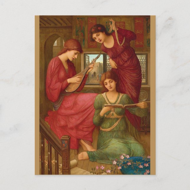 John Melhuish Strudwick på gulddagarna CC1049 Vykort (Framsida)