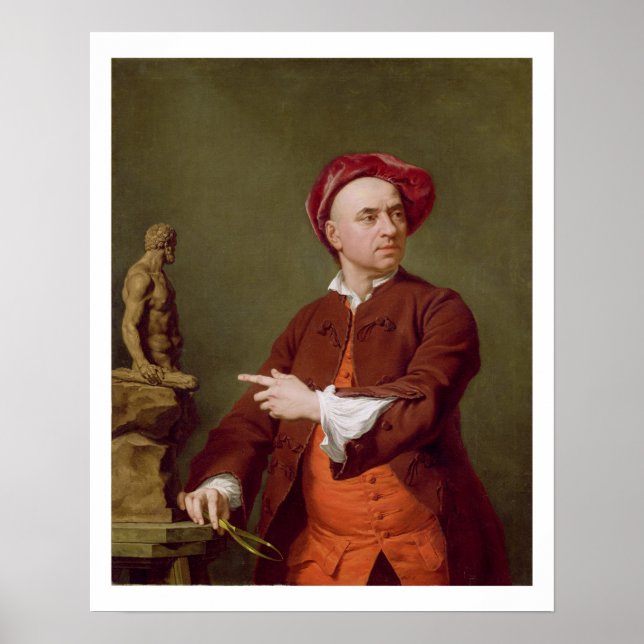 John Michael Rysbrack Modeling Hans Terra-Cotta St Poster (Framsidan)