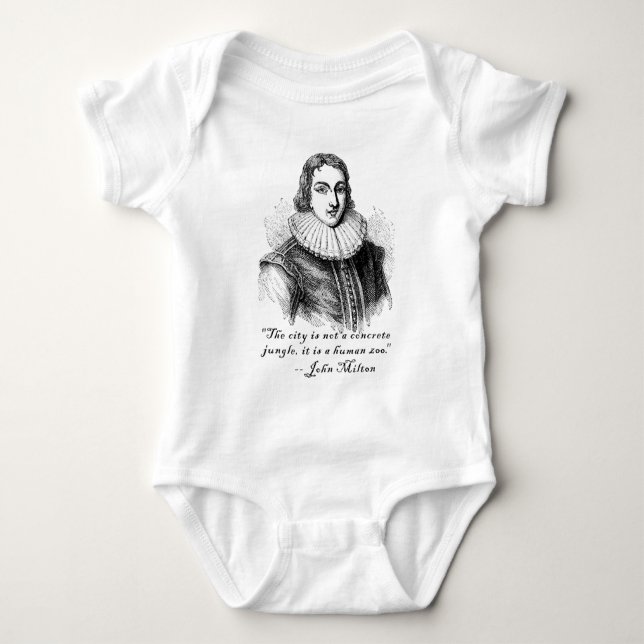 John Milton hårdnar djungelcitationstecken T-shirt (Framsida)