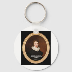 John Milton Kärlek & Choklad Citat Gåvor & Kort Nyckelring