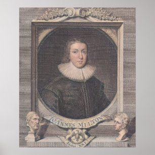 John Milton - Poet Poster