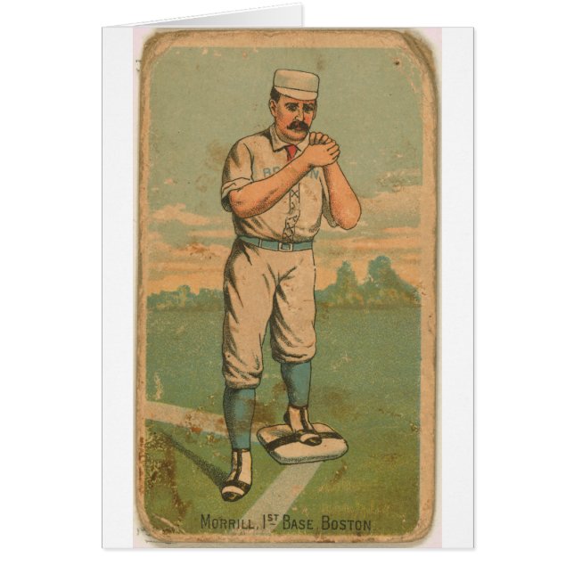 John Morrill, Boston Beaneaters Hälsningskort (Framsidan)