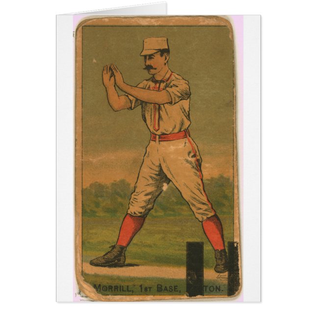John Morrill, Boston Beaneaters Hälsningskort (Framsidan)
