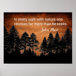 John Muir-citat Poster