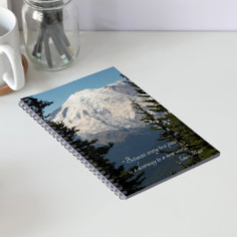 John Muir Citat Scenisk Mount Rainier  Anteckningsbok