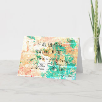 John Muir citationsteckenkort Kort