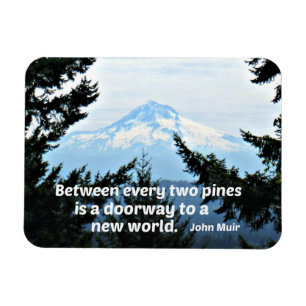 John Muir: "Mellan varannan gräs är en dörr" Magnet