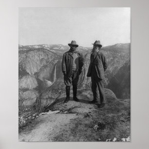 John Muir och Teddy Roosevelt Poster