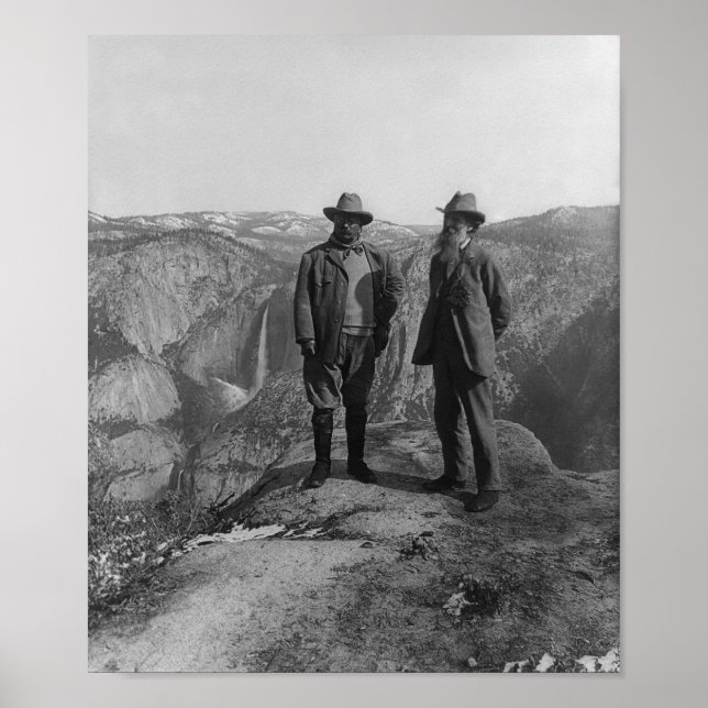John Muir och Teddy Roosevelt Poster (Framsidan)