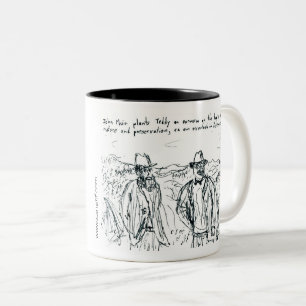 John Muir och Teddy Roosevelt Två-Tonad Mugg