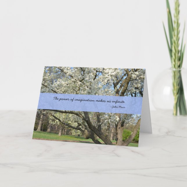 John Muir Quote Birthday Card Kort (Framsida)