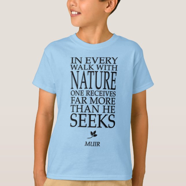 John Muir Tee Shirt (Framsida)