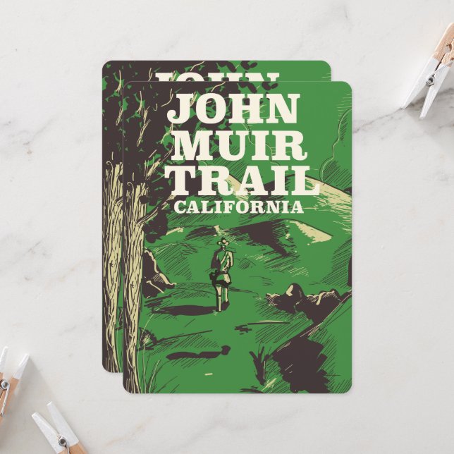 John Muir Trail California-reseaffisch. (Fram/Back In Situ)