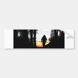 John Muir Trail Hiker 2 - Sierra Nevada Mountains Bildekal