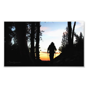 John Muir Trail Hiker 2 - Sierra Nevada Mountains Fototryck
