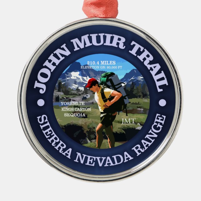 John Muir Trail (Hiker C) Julgransprydnad Metall (Framsidan)