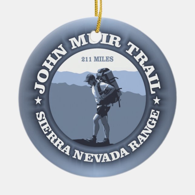 John Muir Trail Julgransprydnad Keramik (Framsidan)