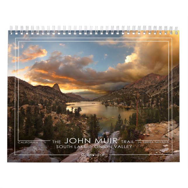 John Muir Trail - södra Sjö till Onion Valley - Kalender (Omslag)