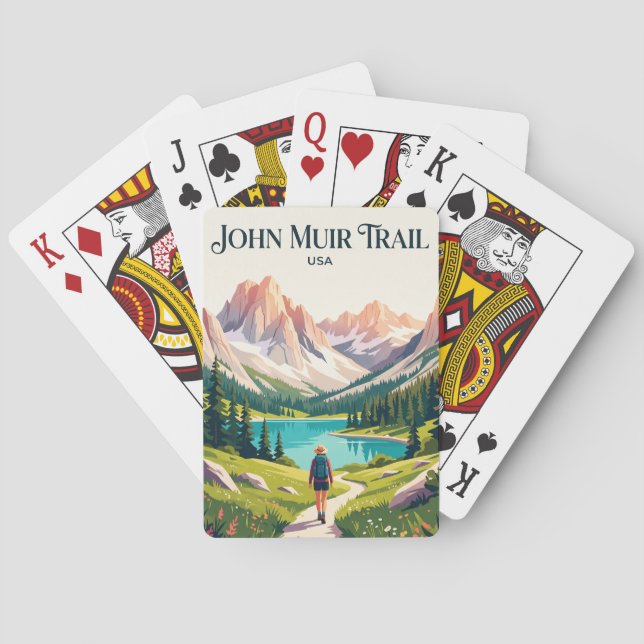 John Muir Trail USA Casinokort (Baksidan)